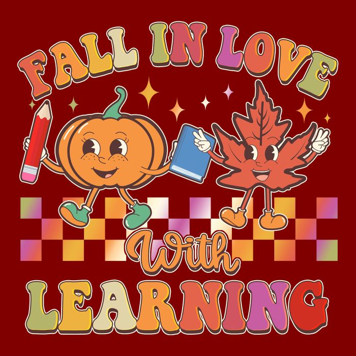 Retro Vintage Fall In Love With Learning T-Shirt