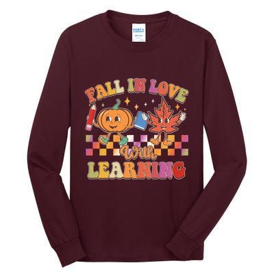 Retro Vintage Fall In Love With Learning Tall Long Sleeve T-Shirt