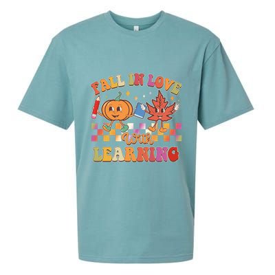 Retro Vintage Fall In Love With Learning Sueded Cloud Jersey T-Shirt