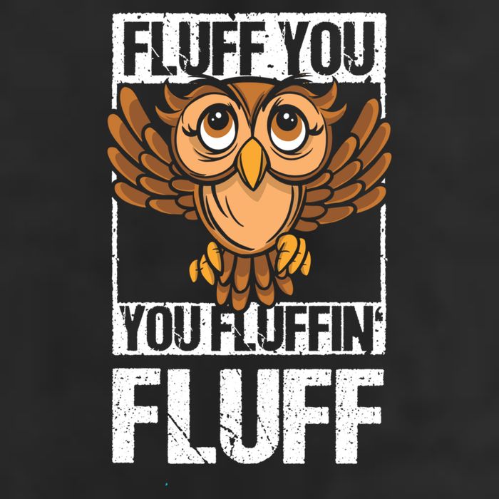 Retro Vintage Fluff You You Fluffin' Fluff Owl Cool Gift Golf Towel