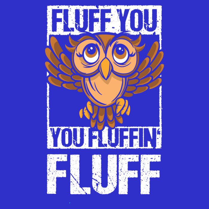 Retro Vintage Fluff You You Fluffin' Fluff Owl Cool Gift 16 in Basic Backpack