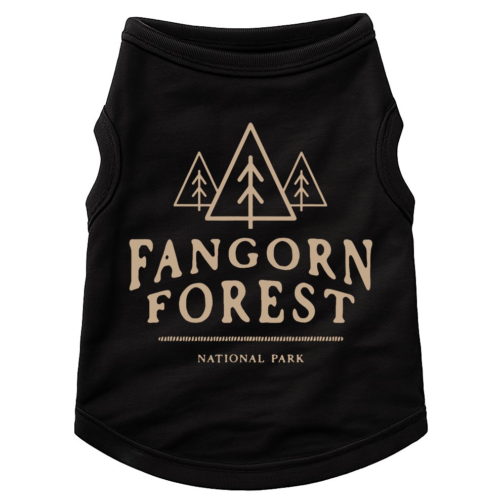 Retro Vintage Fangorn Forest National Park Bookworms Saying Doggie Tank