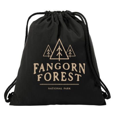 Retro Vintage Fangorn Forest National Park Bookworms Saying Drawstring Bag