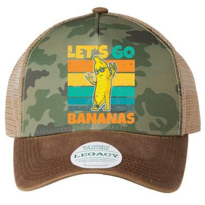 Retro Vintage Funny Banana Meme Let Go Banana Rocker Bananas Legacy Tie Dye Trucker Hat