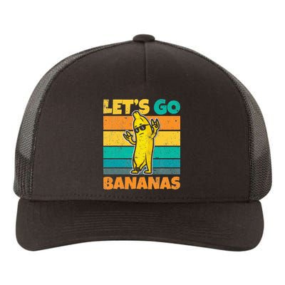 Retro Vintage Funny Banana Meme Let Go Banana Rocker Bananas Yupoong Adult 5-Panel Trucker Hat