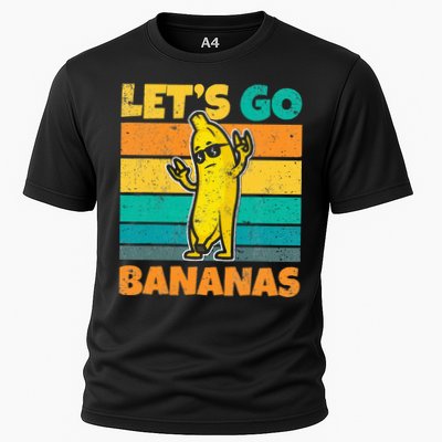 Retro Vintage Funny Banana Meme Let Go Banana Rocker Bananas Performance Shirt