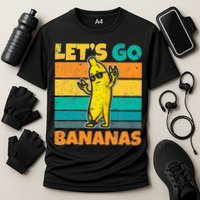 Retro Vintage Funny Banana Meme Let Go Banana Rocker Bananas Performance Shirt