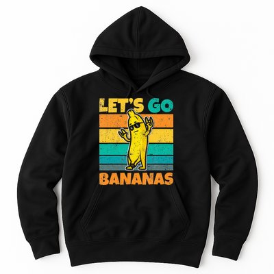 Retro Vintage Funny Banana Meme Let Go Banana Rocker Bananas Hoodie