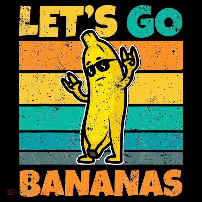 Retro Vintage Funny Banana Meme Let Go Banana Rocker Bananas Hoodie