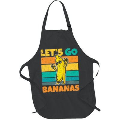 Retro Vintage Funny Banana Meme Let Go Banana Rocker Bananas Apron