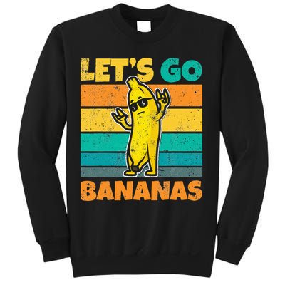 Retro Vintage Funny Banana Meme Let Go Banana Rocker Bananas Sweatshirt