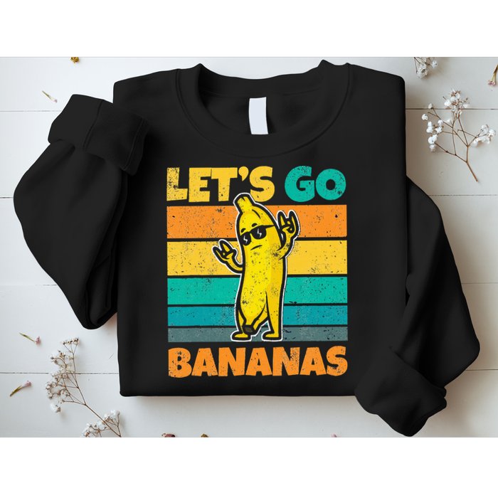 Retro Vintage Funny Banana Meme Let Go Banana Rocker Bananas Sweatshirt