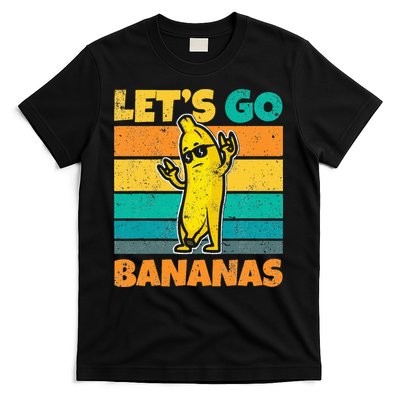 Retro Vintage Funny Banana Meme Let Go Banana Rocker Bananas T-Shirt