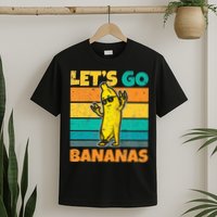 Retro Vintage Funny Banana Meme Let Go Banana Rocker Bananas T-Shirt