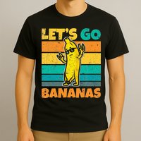 Retro Vintage Funny Banana Meme Let Go Banana Rocker Bananas T-Shirt