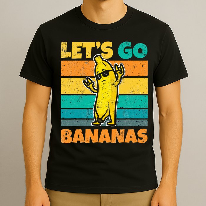 Retro Vintage Funny Banana Meme Let Go Banana Rocker Bananas T-Shirt
