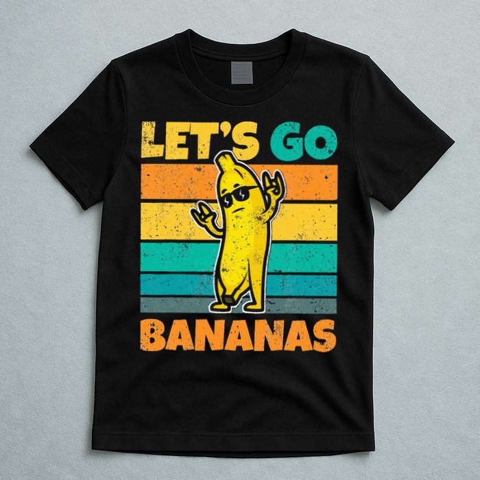 Retro Vintage Funny Banana Meme Let Go Banana Rocker Bananas T-Shirt
