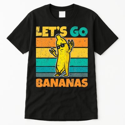 Retro Vintage Funny Banana Meme Let Go Banana Rocker Bananas Tall T-Shirt