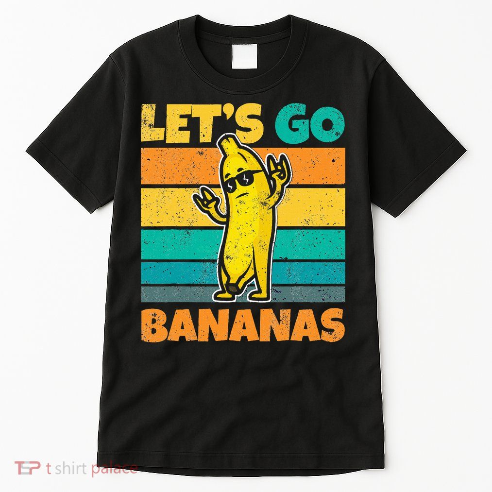 Retro Vintage Funny Banana Meme Let Go Banana Rocker Bananas Tall T-Shirt
