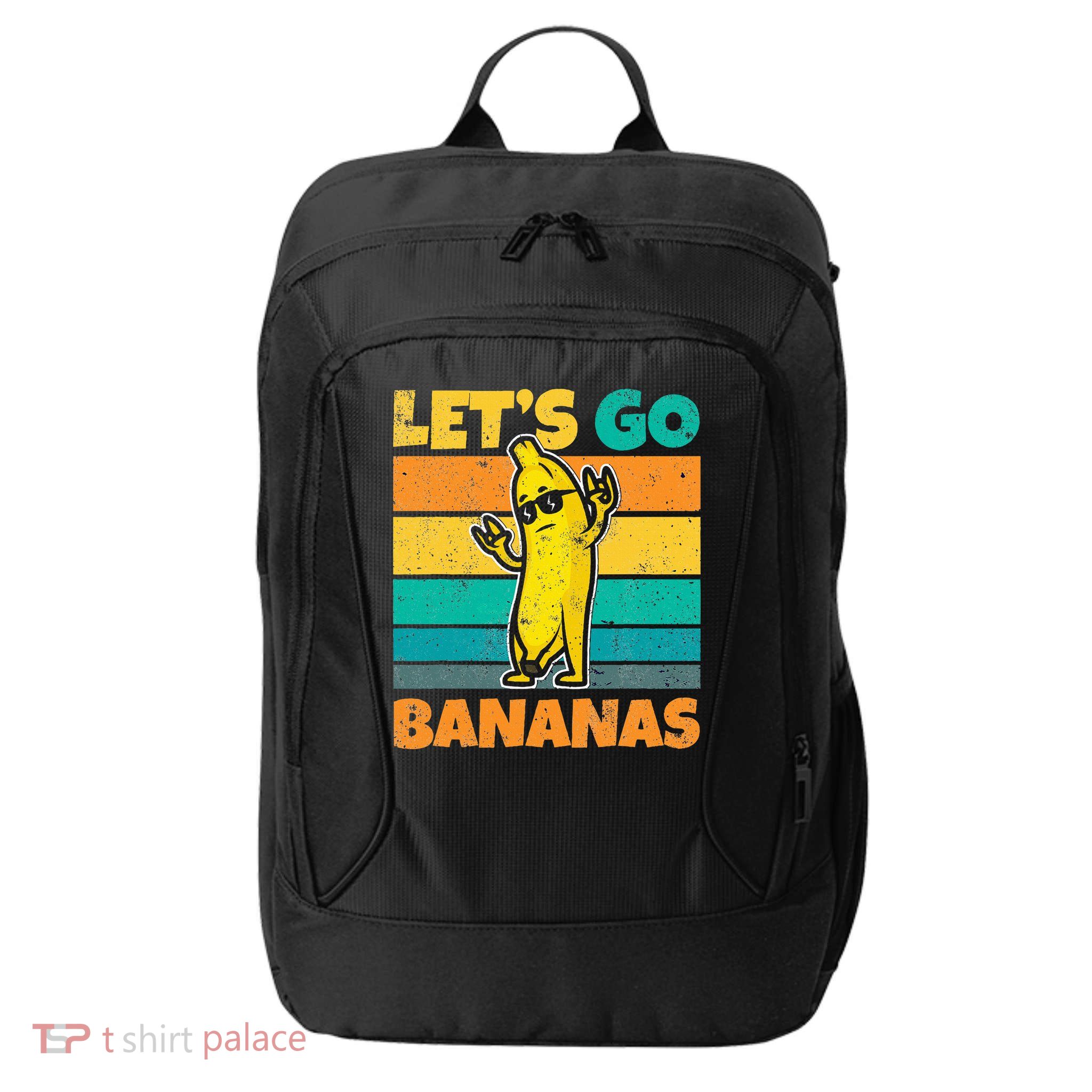 Retro Vintage Funny Banana Meme Let Go Banana Rocker Bananas City Backpack