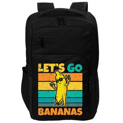 Retro Vintage Funny Banana Meme Let Go Banana Rocker Bananas Impact Tech Backpack