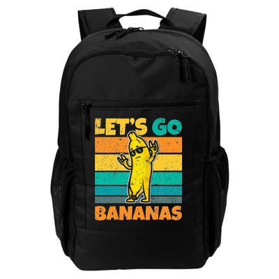 Retro Vintage Funny Banana Meme Let Go Banana Rocker Bananas Backpack