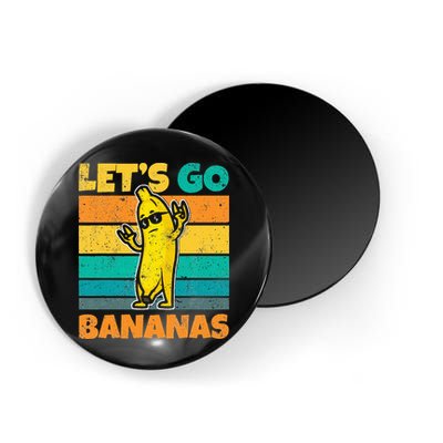 Retro Vintage Funny Banana Meme Let Go Banana Rocker Bananas Magnet