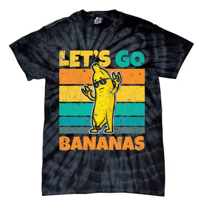 Retro Vintage Funny Banana Meme Let Go Banana Rocker Bananas Tie-Dye T-Shirt
