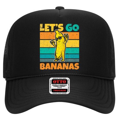 Retro Vintage Funny Banana Meme Let Go Banana Rocker Bananas Trucker Hat