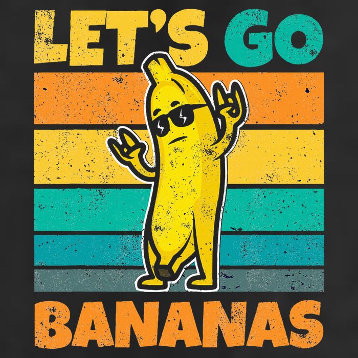 Retro Vintage Funny Banana Meme Let Go Banana Rocker Bananas Hat