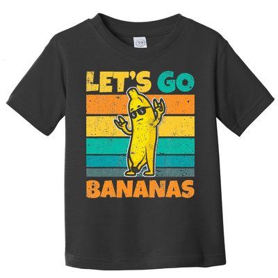 Retro Vintage Funny Banana Meme Let Go Banana Rocker Bananas Toddler T-Shirt