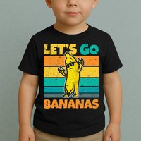 Retro Vintage Funny Banana Meme Let Go Banana Rocker Bananas Toddler T-Shirt