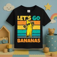 Retro Vintage Funny Banana Meme Let Go Banana Rocker Bananas Toddler T-Shirt
