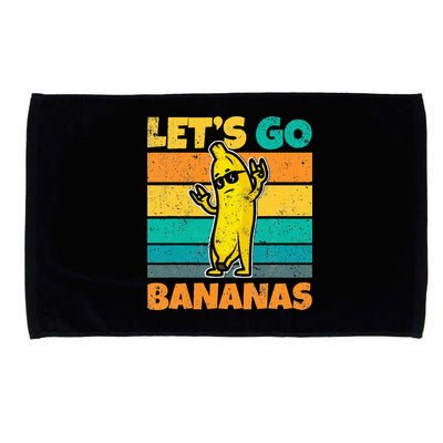 Retro Vintage Funny Banana Meme Let Go Banana Rocker Bananas Microfiber Hand Towel
