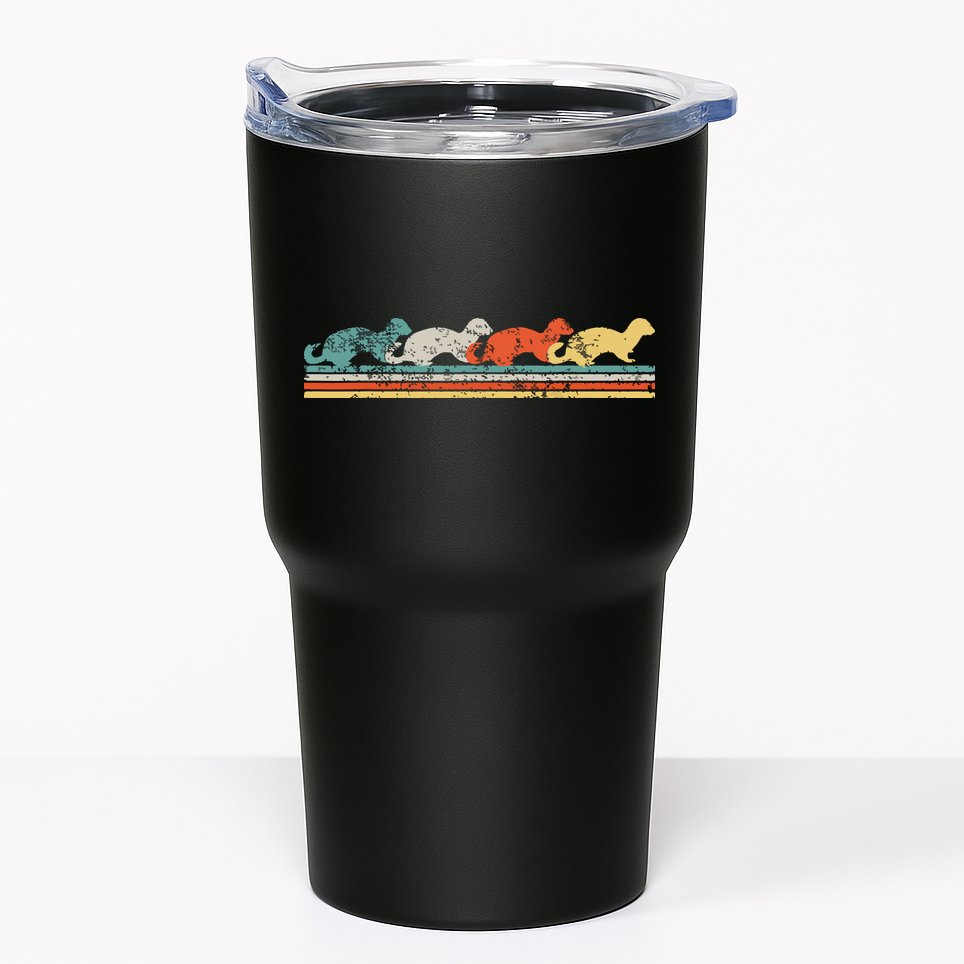 Retro Vintage Ferret Tumbler