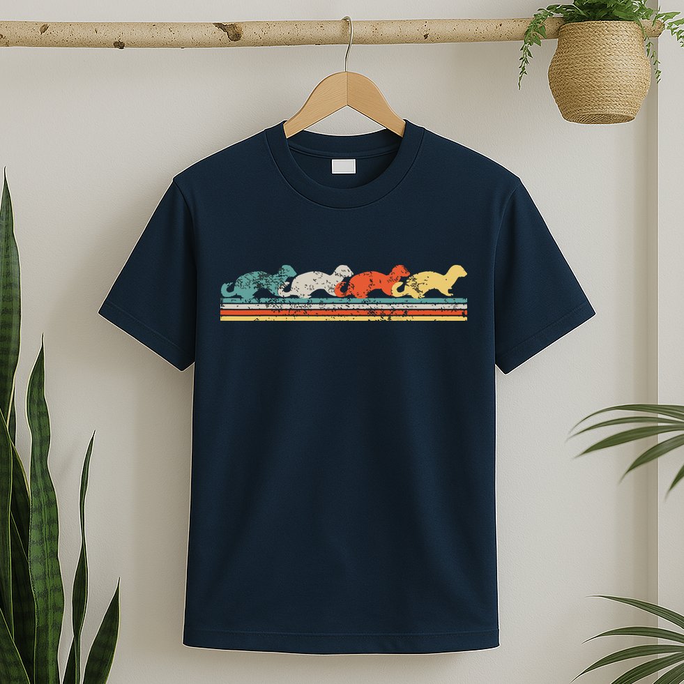 Retro Vintage Ferret T-Shirt