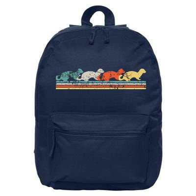 Retro Vintage Ferret 16 in Basic Backpack