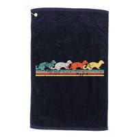 Retro Vintage Ferret Golf Towel