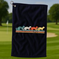 Retro Vintage Ferret Golf Towel
