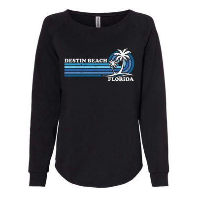 Retro Vintage Family Vacation Florida Destin Beach Womens California Wash Sweatshirt