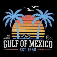 Retro Vintage Gulf Of Mexico Est 1550 Ideal Beach Wear Womens Tank Top