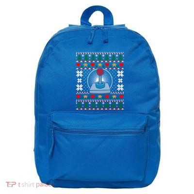 Retro Video Game Console Ugly Christmas Gaming Gamer Gift 16 in Basic Backpack