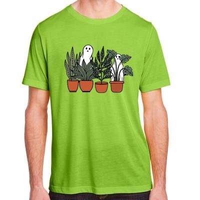 Retro Vintage Ghost Plant Lady Halloween Plants And Ghosts Funny Gift Adult ChromaSoft Performance T-Shirt