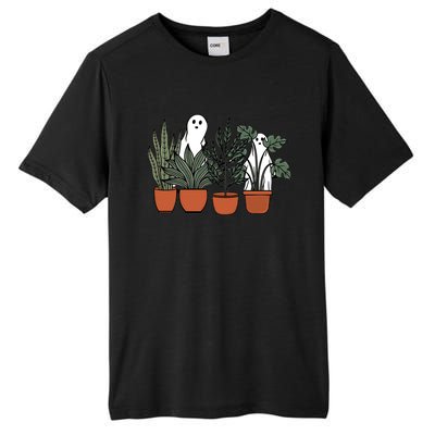 Retro Vintage Ghost Plant Lady Halloween Plants And Ghosts Funny Gift Tall Fusion ChromaSoft Performance T-Shirt