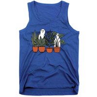 Retro Vintage Ghost Plant Lady Halloween Plants And Ghosts Funny Gift Tank Top