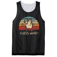 Retro Vintage Guess What Chicken Butt Funny Mesh Reversible Basketball Jersey Tank