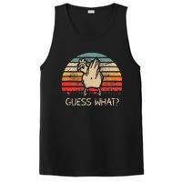 Retro Vintage Guess What Chicken Butt Funny PosiCharge Competitor Tank