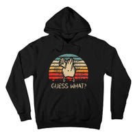 Retro Vintage Guess What Chicken Butt Funny Tall Hoodie