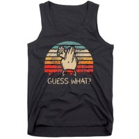 Retro Vintage Guess What Chicken Butt Funny Tank Top