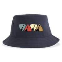 Retro Vintage Guitar Pick Player Guitarist Bassist Musician Sustainable Bucket Hat